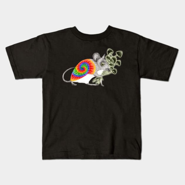 Magic Mushroom Mouse Kids T-Shirt by PerrinLeFeuvre